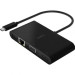 Belkin Концентратор Belkin USB-C - Ethernet, HDMI, VGA, USB-A, 100W PD, black (AVC004BTBK)