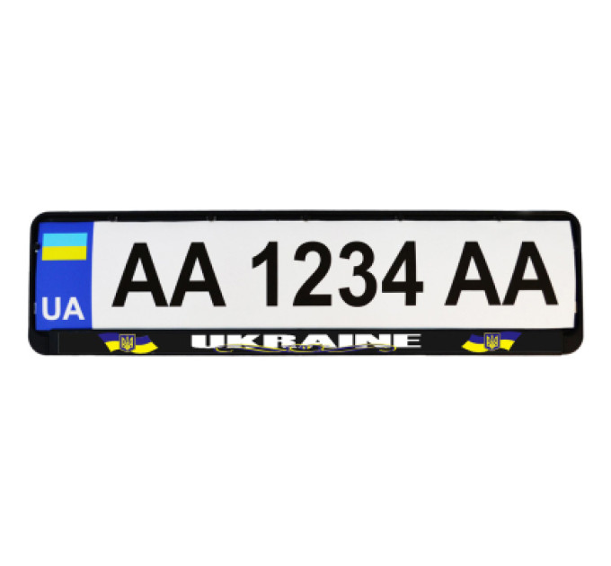Poputchik Рамка номерного знака Poputchik "UKRAINE" (24-261-IS)