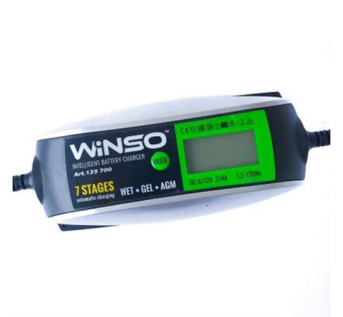 WINSO Зарядний пристрій для автомобільного акумулятора WINSO 139700
