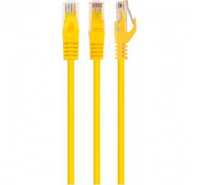 Патч-корд 1.5м UTP cat 6 CCA yellow Cablexpert (PP6U-1.5M/Y)