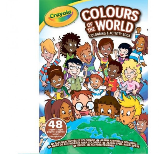 Crayola Набір для творчості Crayola Colours of the World Розмальовка, 48 сторінок (04-2668)