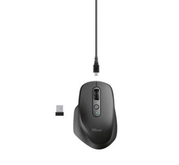 Trust Мишка Trust Ozaa Rechargeable Black (23812)