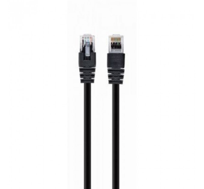 Патч-корд 7.5м UTP cat 5e CCA black Cablexpert (PP12-7.5M/BK)