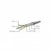 Патч-корд 7.5м UTP cat 5e CCA black Cablexpert (PP12-7.5M/BK)