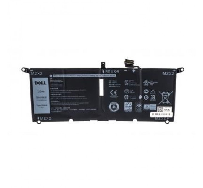 Dell Акумулятор до ноутбука Dell XPS13-9370 DXGH8 52Wh (6500mAh), 4cell, 7.6V, Li-ion (A47543)