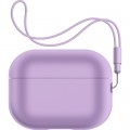 Armorstandart Чохол для навушників Armorstandart Silicone Case with straps для Apple Airpods Pro 2 Pink Purple (ARM68613)