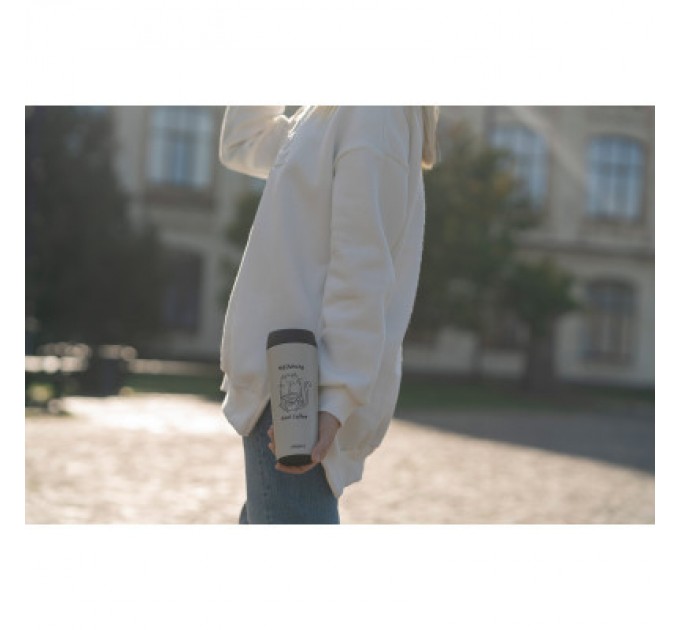 Ardesto Термокружка Ardesto Coffee Тime Meowning 450 мл Бежева (AR2645WC)