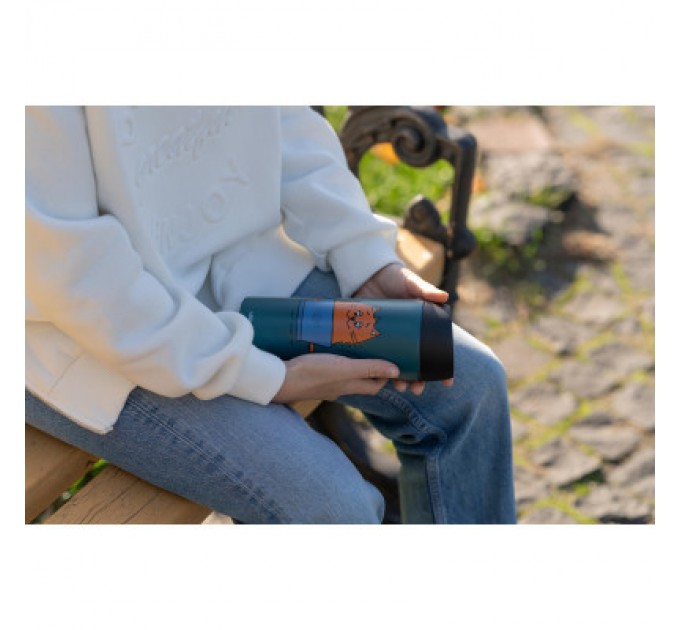 Ardesto Термокружка Ardesto Coffee Тime Red Cat 450 мл Синя (AR2645CG)