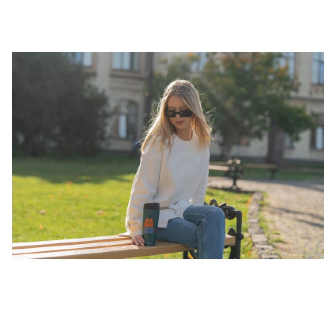 Ardesto Термокружка Ardesto Coffee Тime Red Cat 450 мл Синя (AR2645CG)