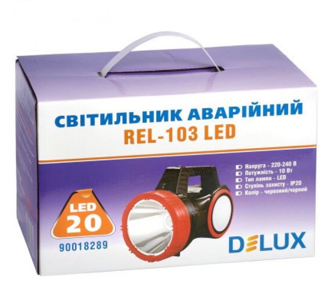 Delux Ліхтар Delux REL-103 20 LED 10W (90018289)