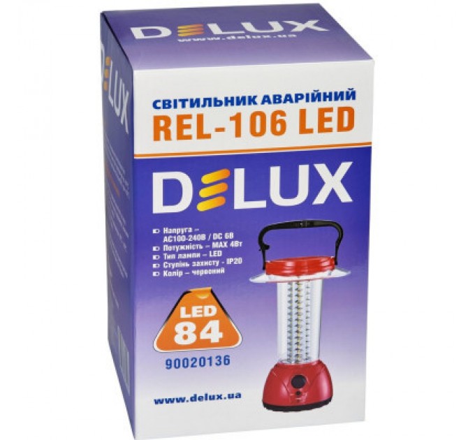 Delux Ліхтар Delux REL-106 84 LED 4W (90020136)