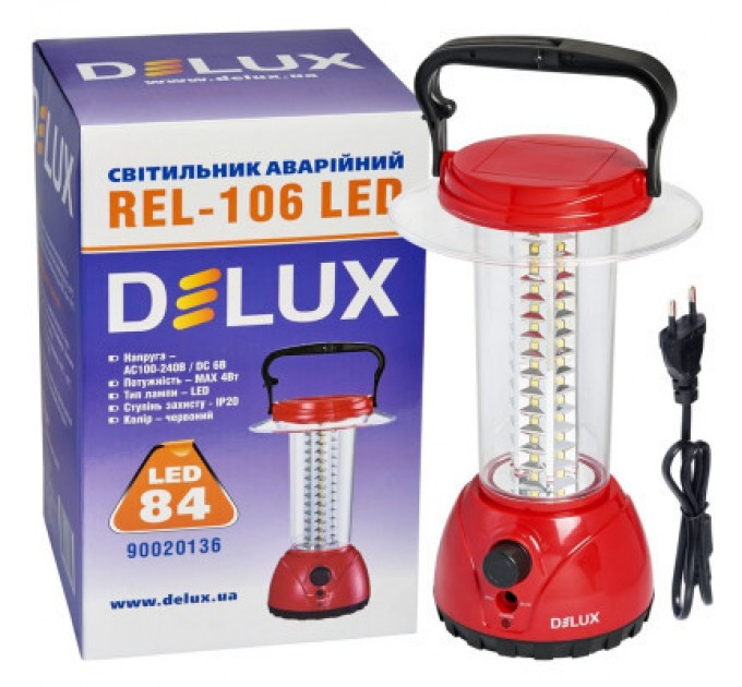 Delux Ліхтар Delux REL-106 84 LED 4W (90020136)