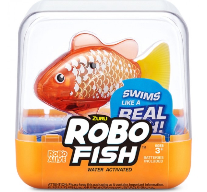 Pets & Robo Alive Інтерактивна іграшка Pets & Robo Alive S3 - Роборибка (золотиста) (7191-2)