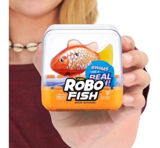 Pets & Robo Alive Інтерактивна іграшка Pets & Robo Alive S3 - Роборибка (золотиста) (7191-2)