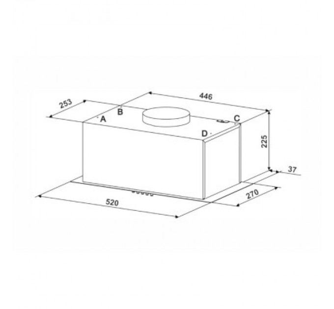 Eleyus Витяжка кухонна Eleyus UNIA 1200 LED 52 WH