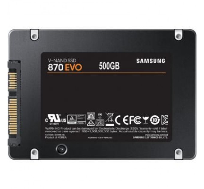 Samsung Накопичувач SSD 2.5" 500GB 870 EVO Samsung (MZ-77E500BW)