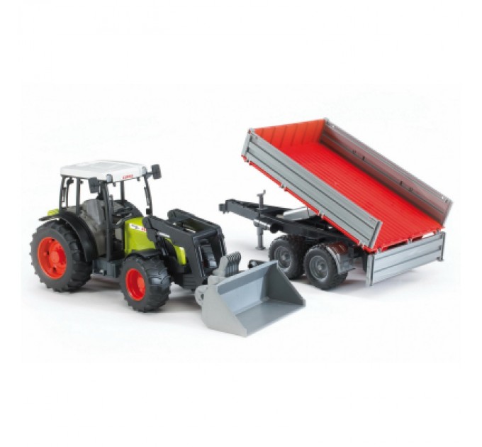 Bruder Спецтехніка Bruder Трактор Nectis 267 F с погрузчиком и прицепом, М1:16 (02112)