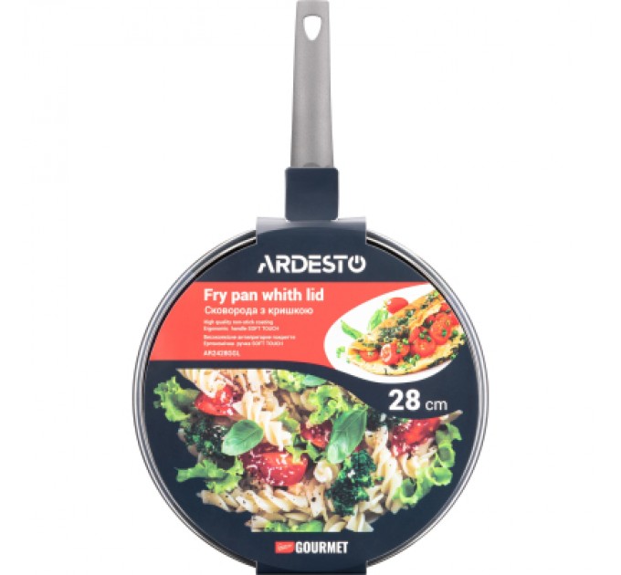 Ardesto Сковорода Ardesto Gemini Gourmet Apulia з кришкою 28 см (AR2428GGL)