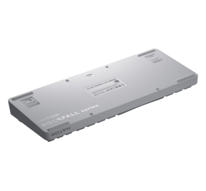 Клавіатура Hator Rockfall 3 Mecha TKL QMK/VIA Orange Wireless White (HTK851UA)
