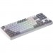 Клавіатура Hator Rockfall 3 Mecha TKL QMK/VIA Orange Wireless White (HTK851UA)