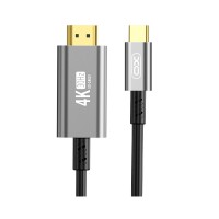 Кабель XO HDMI V 1.4 - USB Type-C (M/M), 1.8 м, Black (GB019-CHDMI.tranish)