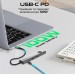 Promate USB-хаб Promate ComandHub-Lite USB Type-C Grey