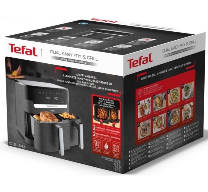 Tefal Мультипіч Tefal Dual EasyFry&Grill AirFryer EY905B10