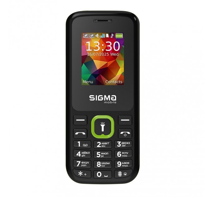 Sigma mobile Мобiльний телефон Sigma mobile X-style 171 Mini Dual Sim Black/Green