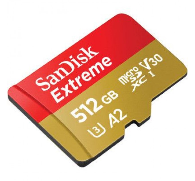 SanDisk Карта пам'яті SanDisk 512GB microSD class 10 UHS-I U3 V30 Extreme (SDSQXAV-512G-GN6MA)