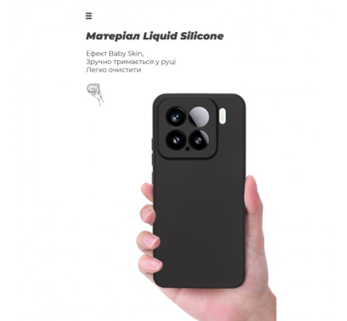 Armorstandart Чохол до мобільного телефона Armorstandart ICON Xiaomi 15 Camera cover Black (ARM82322)