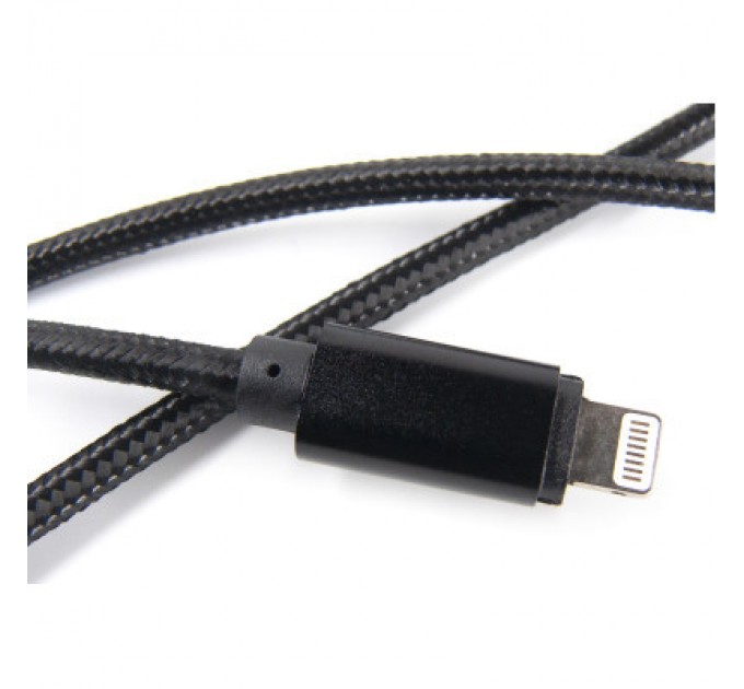 Dengos Дата кабель USB 2.0 AM to Lightning 0.2m black Dengos (NTK-L-SHRT-BLACK)
