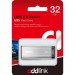 AddLink USB флеш накопичувач AddLink 32GB U25 Silver USB 2.0 (ad32GBU25S2)
