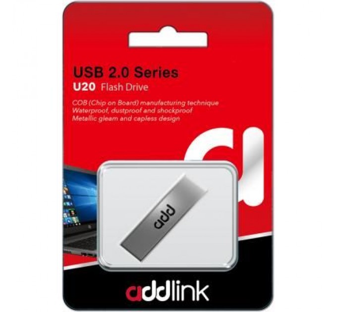 AddLink USB флеш накопичувач AddLink 64GB U20 Titanium USB 2.0 (ad64GBU20T2)