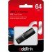 AddLink USB флеш накопичувач AddLink 64GB U55 Black USB 3.1 (ad64GBU55B3)