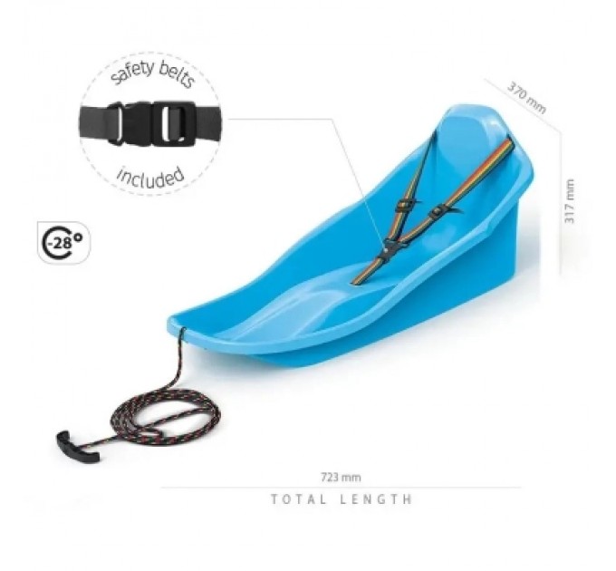 Prosperplast Санки Prosperplast Topo, синій (5905197481937)