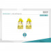 Патч-корд 1м, CAT 6a S-FTP, AWG 26/7, Cu, LSZH, yellow Digitus (DK-1644-A-010/Y)