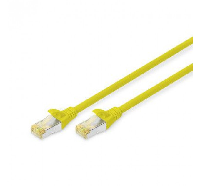Патч-корд 1м, CAT 6a S-FTP, AWG 26/7, Cu, LSZH, yellow Digitus (DK-1644-A-010/Y)