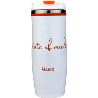 Термокружка Magio State of Mind 400 мл Біла (MG-1038)