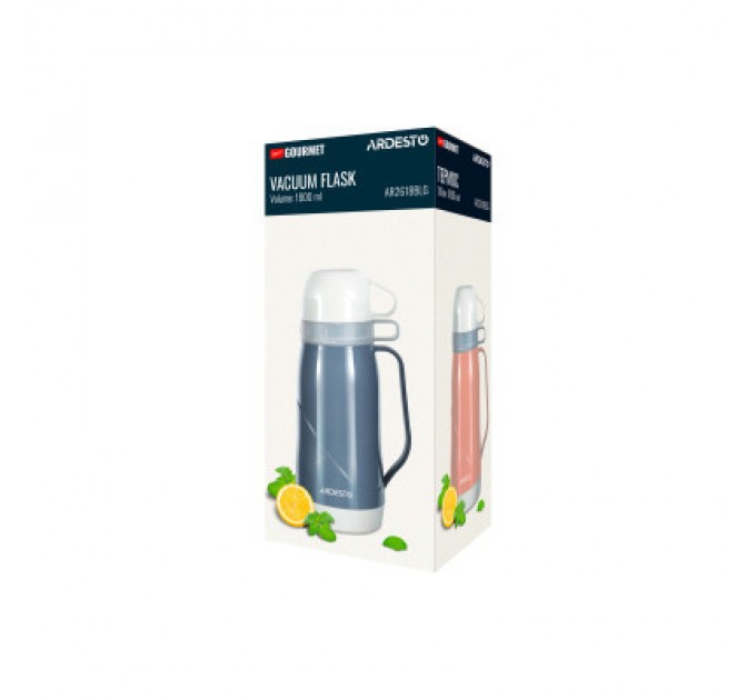 Ardesto Термос Ardesto Gemini Gourmet 1800 мл Синьо-сірий (AR2618BLG)