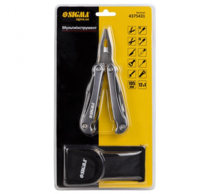 Sigma Мультитул Sigma 12в1, чохол (4375431)