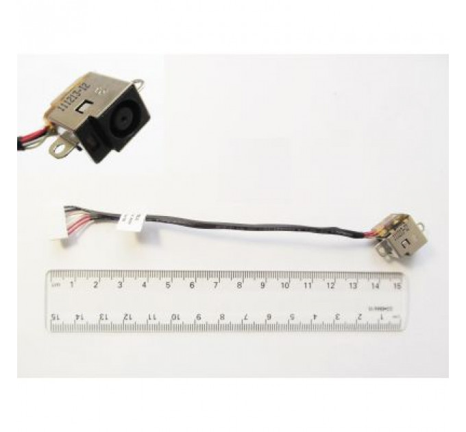 Роз'єм живлення ноутбука з кабелем для HP PJ362 (7.4mm x 5.0mm + center pin), 7-pin, Универсальный (A49055)