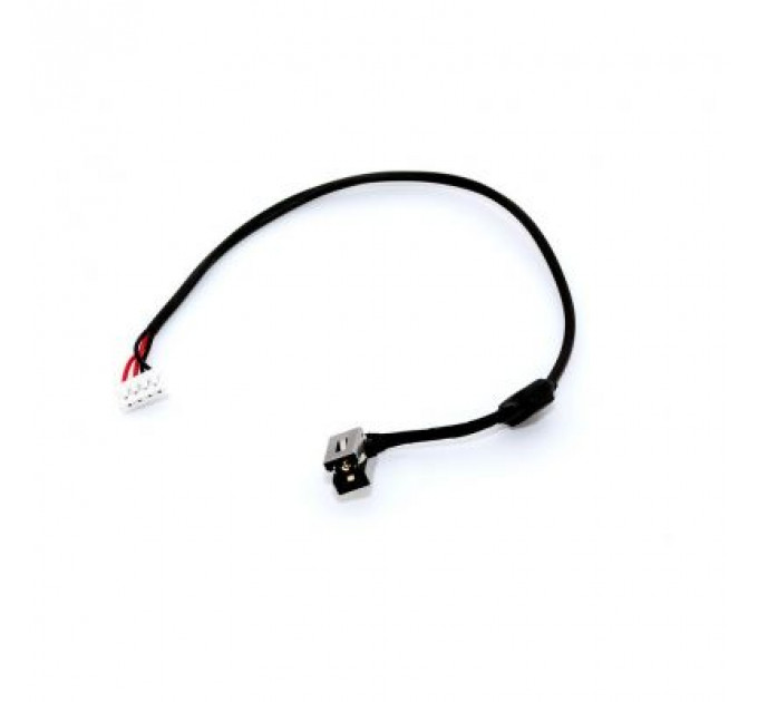 Роз'єм живлення ноутбука з кабелем для Lenovo PJ390 (5.5mm x 2.5mm), 4-pin, 25 см Универсальный (A49037)