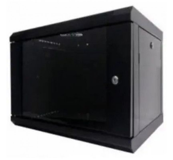 Шафа настінна Hypernet 9U 19" 600x500 (WMNC-500-9U-FLAT-BLACK)