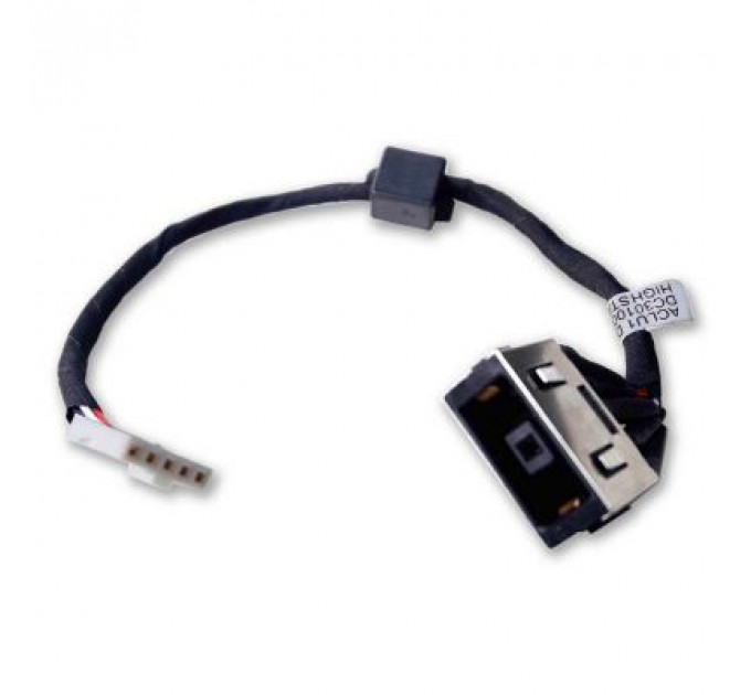 Роз'єм живлення ноутбука з кабелем для Lenovo PJ718 (прямоугольный + center pin), 5-p Универсальный (A49074)