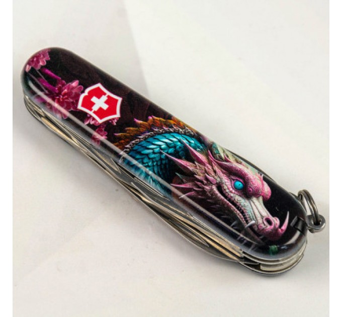 Victorinox Ніж Victorinox Climber Zodiac Лазурний дракон (1.3703.3_Z3290p)