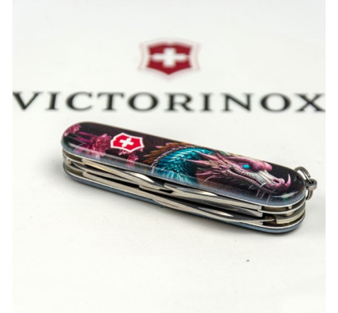 Victorinox Ніж Victorinox Climber Zodiac Лазурний дракон (1.3703.3_Z3290p)