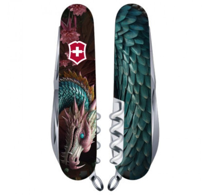 Victorinox Ніж Victorinox Climber Zodiac Лазурний дракон (1.3703.3_Z3290p)