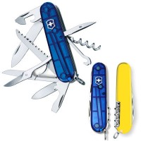 Ніж Victorinox Huntsman Ukraine 91 мм Синьо-прозорий/Жовтий (1.3713.T2.8)