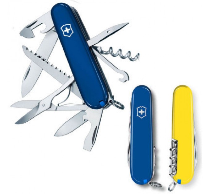 Victorinox Ніж Victorinox Huntsman Ukraine 91 мм Синьо-жовтий (1.3713.2.8)