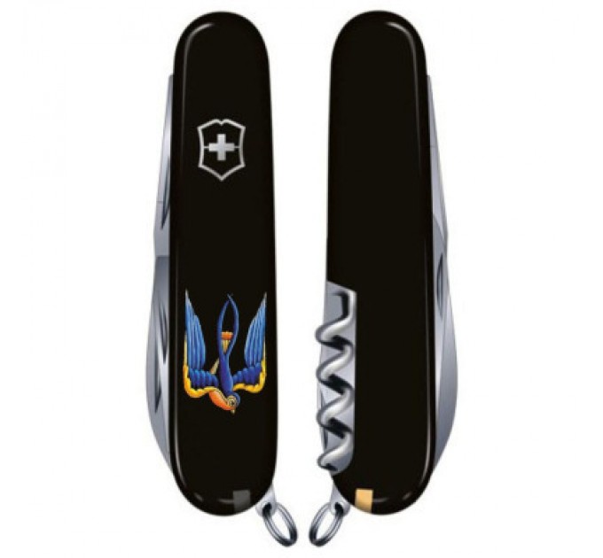 Victorinox Ніж Victorinox Spartan Ukraine 91 мм Чорний Тризуб-Ластівка (1.3603.3_T1230u)